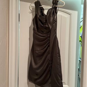 White by Vera Wang Bridesmaid Dress gray size 0